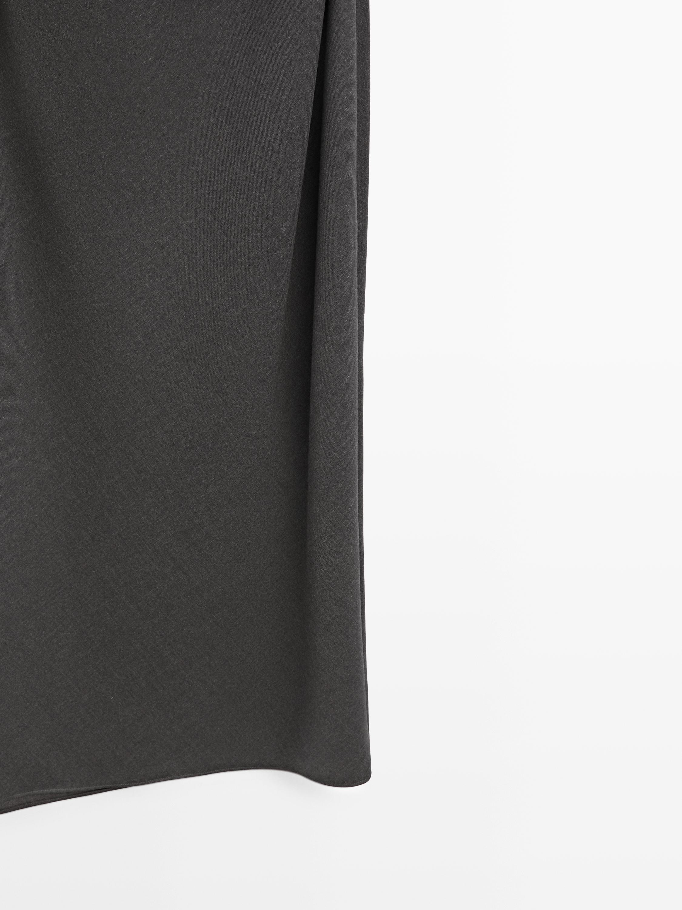 Robe longue à col fantaisie - LIMITED